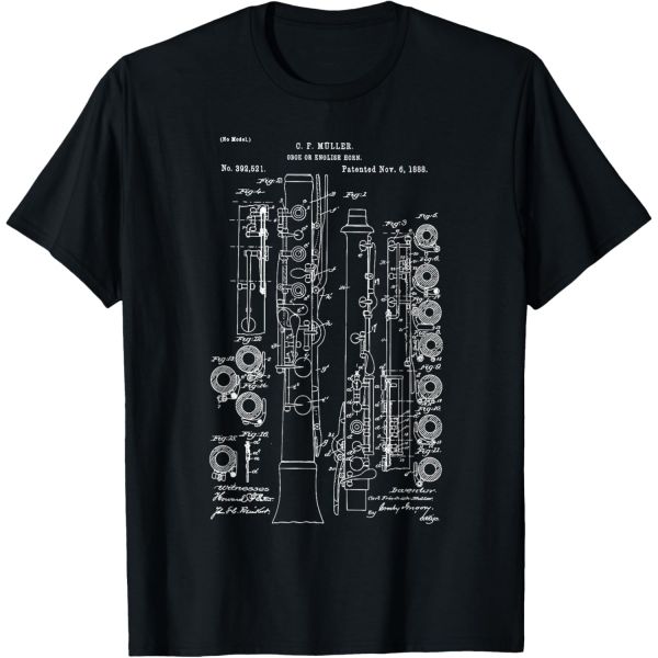Oboe 오보에 악기 밴드 티셔츠 Q1701665