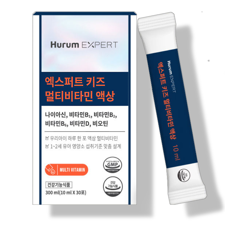 키즈 아동 어린이 멀티<b>비타민</b> 액상 <b>비타민</b>B1 B2 <b>B3</b> B6 D 비오틴 30포1개월
