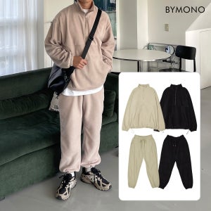 XL-6XL,32-46 모노 투데이 후리스 셋업 남자 빅사이즈 겨울 기모 플리스 세트