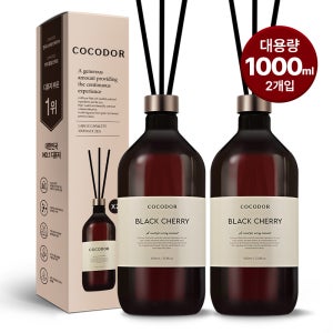 코코도르 프리미엄 대용량 디퓨저 1000ml 2개입 실내방향제 인테리어 집들이선물 양재동꽃시장