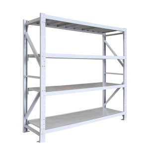 철제선반 조립식 앵글 중량랙 창고 선반 산업용 진열대 1500X600X2000 화이트