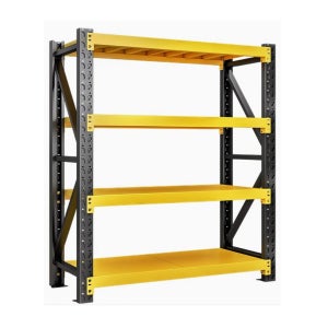 중량랙 철제선반 조립식 앵글 창고 선반 산업용 진열대 2000X600X2000 옐로우블랙