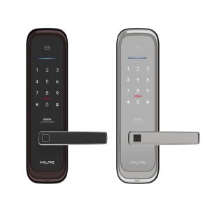 무타공 지문인식 디지털도어락 ME-M58F (샴페인화이트/와인퍼플)