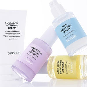 [4종세트] 빈순 수분 세럼 바쿠치올 앰플 스쿠알란 크림 집중탄력케어 binsoon