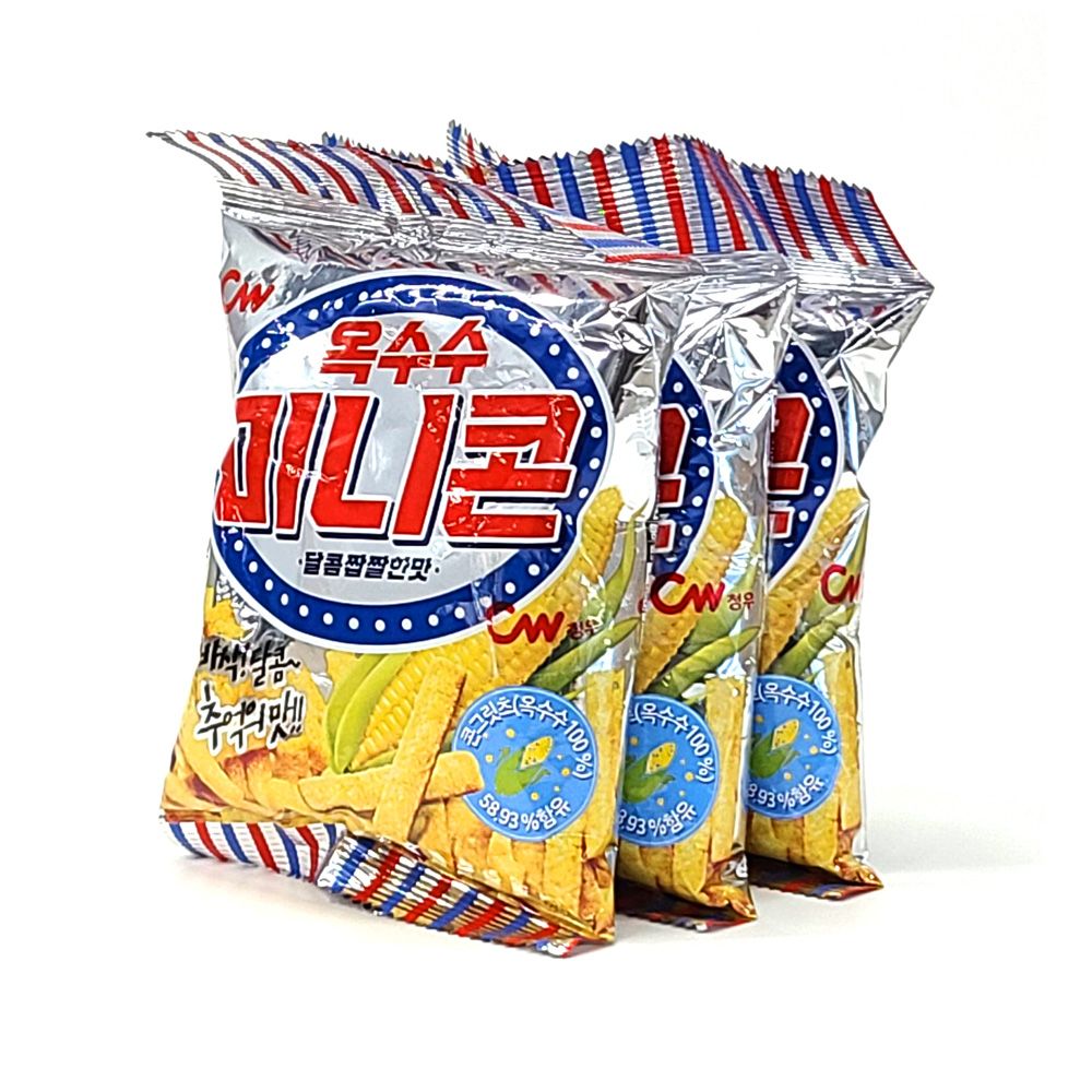 청우 옥수수 미니콘 콘스낵: 달콤짭짤한맛