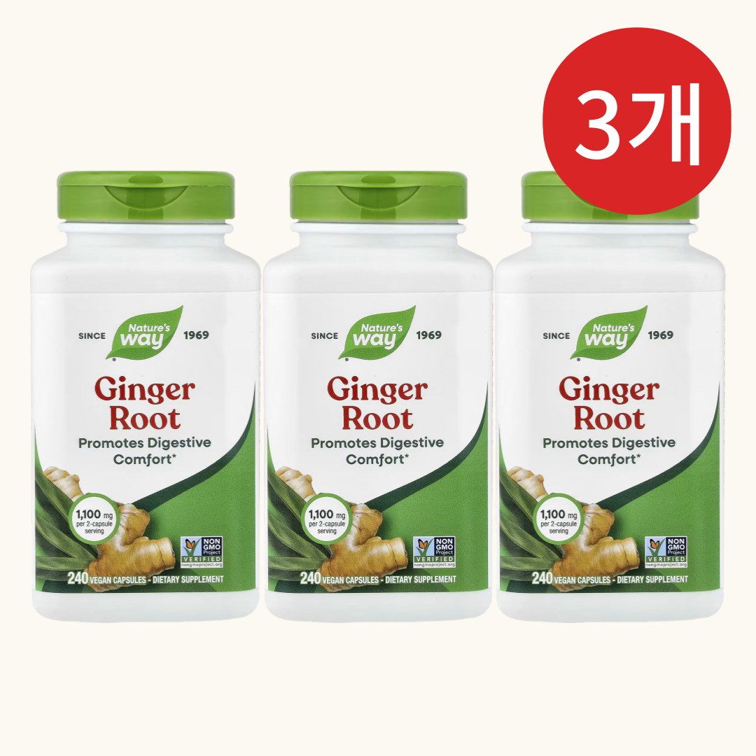 진제놀 진저롤 네이처스웨이 <b>진저루트</b> 240캡슐 3개