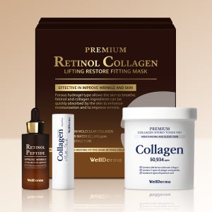 웰더마 레티놀 임팩트 피팅 마스크 120매 +(레티놀앰플+토너패드+멀티스틱)