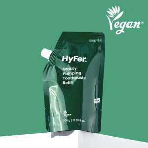 [치약리필]하이퍼 샐러드 펌핑치약리필 펌프 유아 키즈 불소 액상 짜서쓰는 350g, 1개