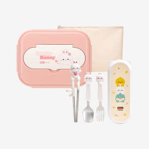 에디슨 프렌즈 4종 식기 세트 + 프렌즈 하나로 스텐 식판 세트