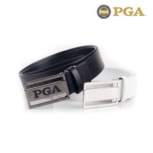 PGA 펀칭 로고 통가죽 벨트 - PG0MBT02