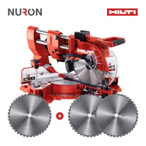 힐티 뉴론 무선 충전 마이터쏘 305mm 탁상 원형톱 각도절단기 SM 60-22