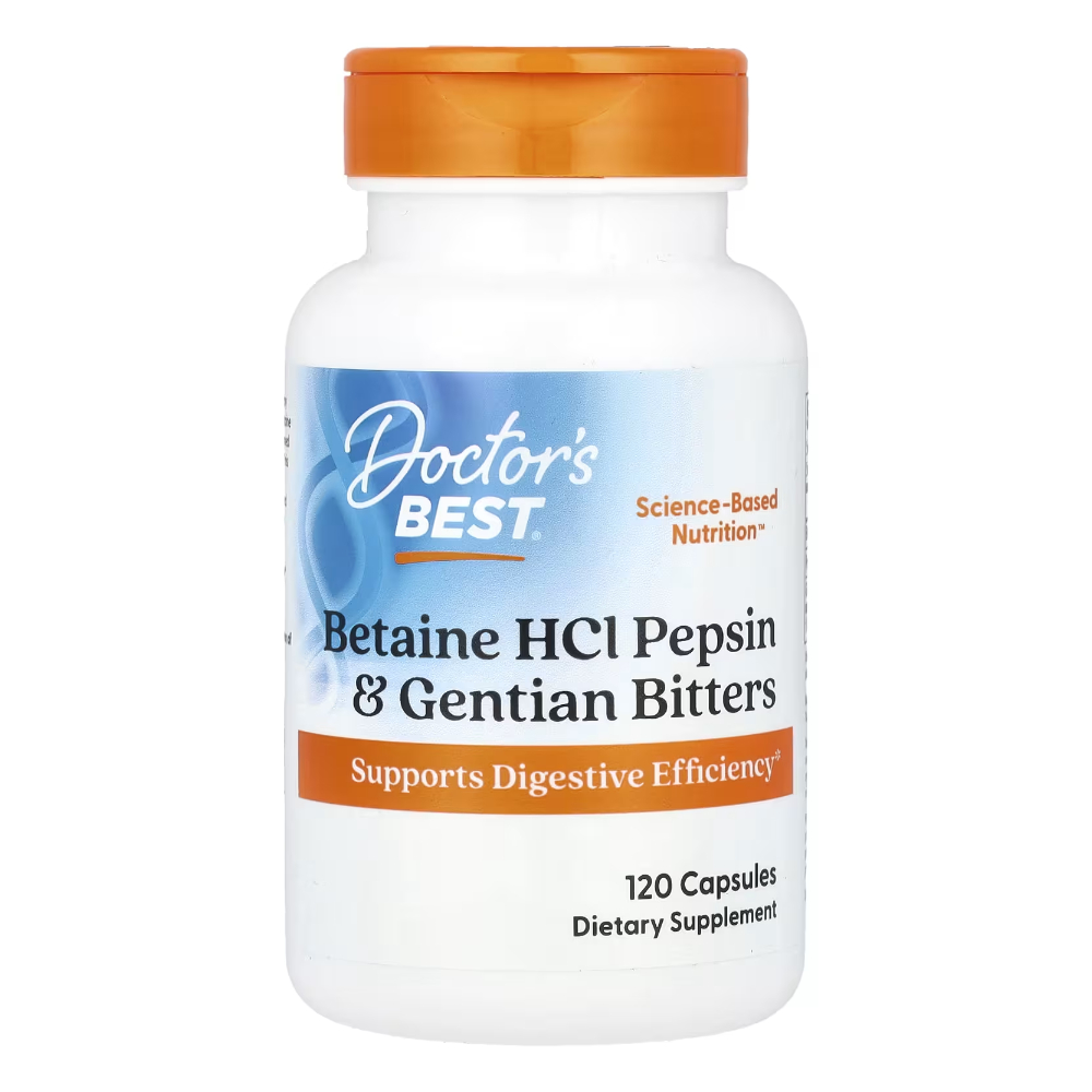 <b>닥터스</b>베스트 베타인 HCI 펩신 젠티안 비터 겐티아나 120캡슐