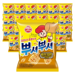 오뚜기 뿌셔뿌셔 버터구이오징어맛, 90g, 24개