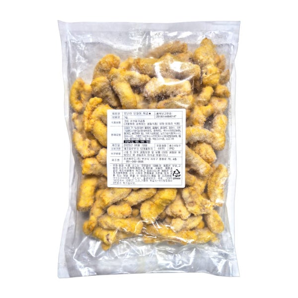 못난이 오징어튀김 1kg 함량 71% 오징어링 롱오징어 냉동 업소용