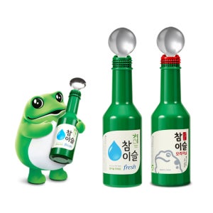 [하이트진로]참이슬 숟가락 마이크 fresh/오리지널 블루투스 마이크 스피커 노래방