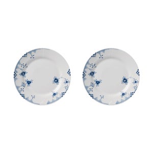로얄코펜하겐 블루 엘레먼츠 샐러드 플레이트 세트 19cm (2P)