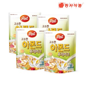 포스트 아몬드 후레이크 620g, 4개