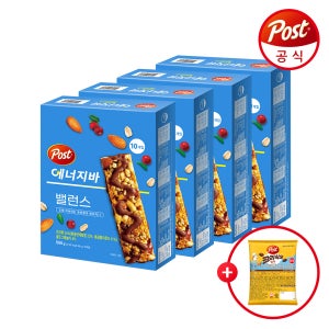 [포스트] 에너지바 밸런스 500g 10입 4개+크리치오 쿠키 30g