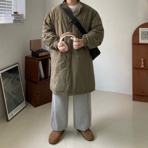 남자야상패딩 남자롱야상 개파카 피쉬테일