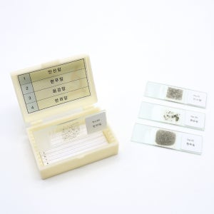 화성암박편 프레파라트 4종 안산암 현무암 화강암 반려암 교육