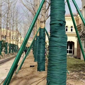 나무 보온재 수목 월동 거적 데기 가로수 짚단 볏짚 거적 덮기 2개