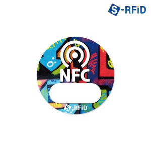 원형 NFC 스티커 태그 스마트폰 32T 칩 라벨 커스텀 제작 ntag213