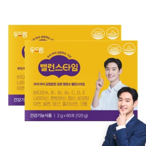 [두드림] 키즈 종합비타민 밸런스타임 60포, 2개