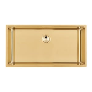 포스터 싱크 볼 Sink Skin Gold 4458 849 사각 씽크 수입 이태리