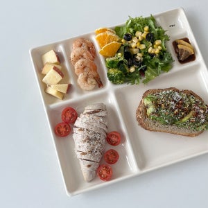 아르지 법랑 식판 30cm 가정용 업소용 다이어트 유아 아기 어린이 성인 7구 사각