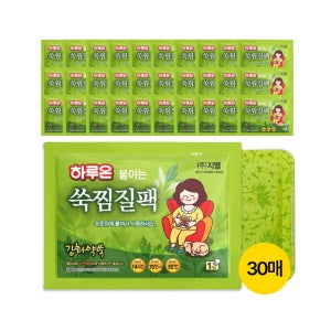 하루온팩 붙이는 쑥찜질 핫팩 30개 모음 / 파스형 손난로 대용량 포켓용 선택