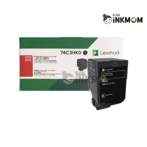 렉스마크 74C3HK0 검정 정품토너 CS720DE CS725DE