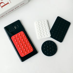 핸드폰 스마트폰 뽁뽁이 논슬립 빨판 고무 부착 실리콘 양면 보조배터리 흡착 패드 원형