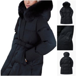 코오롱스포츠 상설 아울렛 역시즌 김태리 프리미엄 스노우문 폭스퍼 여성 구스다운 롱패딩 85