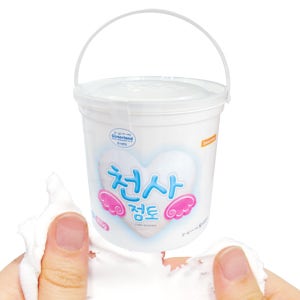 도너랜드 천사점토 800g 벌크 리필 화이트 흰색 클레이 찰흙 지점토 만들기놀이 부자재료 미술준비물