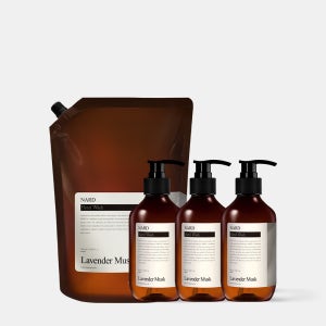 [본품+리필] 나드 핸드워시 손세정제 280ml 3개입+리필 1L 라벤더머스크 향