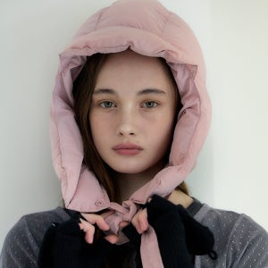 세인트새틴 바우 패딩 귀달이 방한 군밤 모자