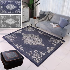 메종다미에 DC38V 자카드 홈쇼핑 거실용 탄소 카본 온열 전기 카페트 매트 전기장판