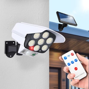 태양광 모형 CCTV 카메라 가짜 보안 감시 무선 방범용 실외 분리형