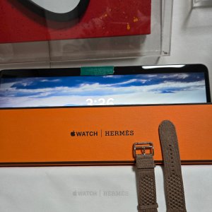 애플워치 에르메스 Tricot 트리코 베이지 드 바이마르 스트랩 44,45,46,49mm