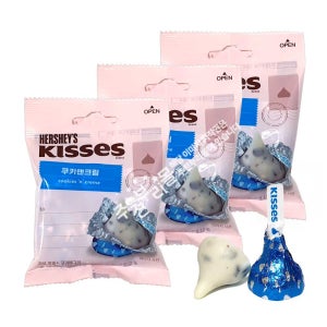 허쉬 키세스 쿠키앤크림 초콜릿(52g) x 3봉