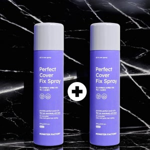 [1+1] 몬스터팩토리 퍼펙트 커버 픽스 스프레이 뿌리는 흑채 100g 2개