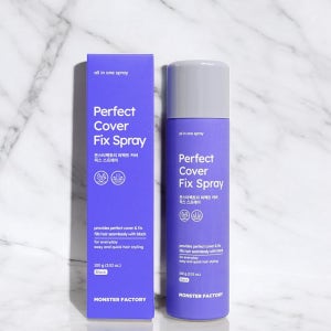 몬스터팩토리 퍼펙트 커버 픽스 스프레이 탈모 새치 커버 뿌리는 흑채 100g 1개