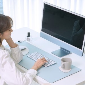 가죽 데스크매트 와이드 장패드 컴퓨터 책상깔개