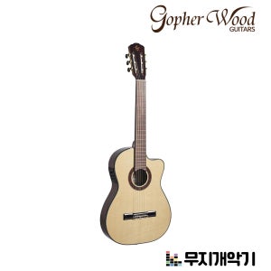 고퍼우드 탑솔리드 픽업 클래식기타 C600TCE