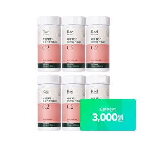 라엘 밸런스 요로건강 크랜베리 건강기능식품 60캡슐, 6개