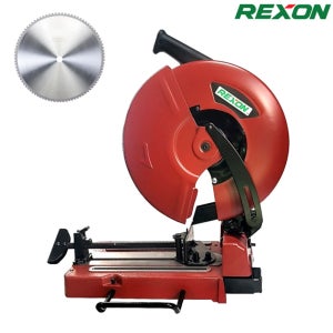 REXON 메탈커터/금속절단기 14인치 (355mm) 톱날1장포함 원형/사각 파이프절단기