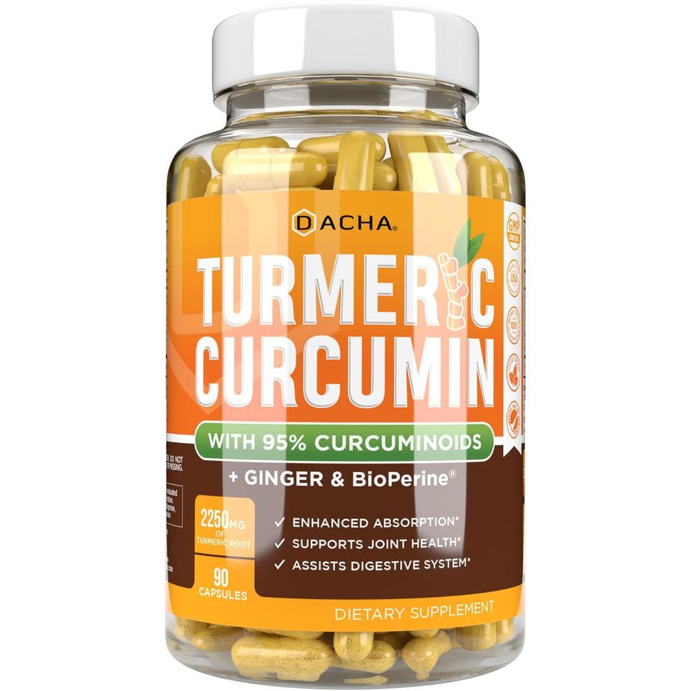 다차 <b>터메릭 커큐민</b> 진저 캡슐 90정 DACHA Tumeric Curcumin Ginger