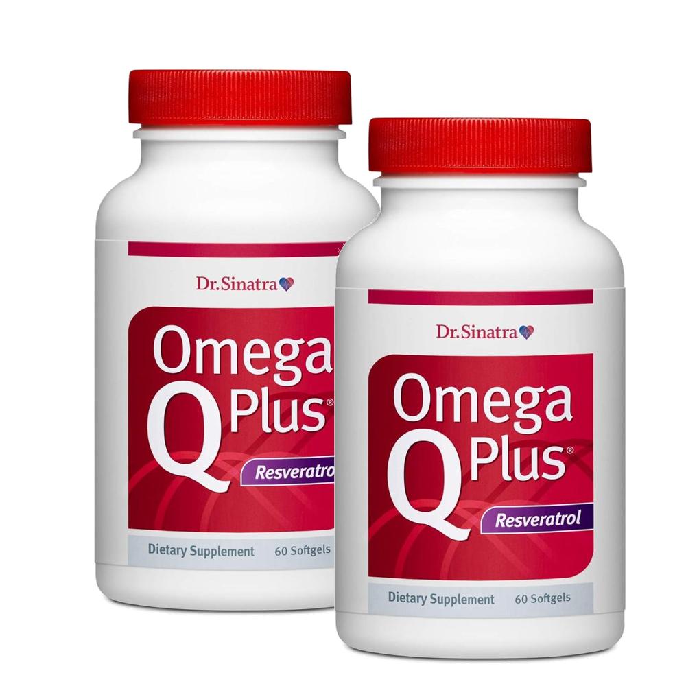 닥터시나트라 <b>오메가 큐플러스 레스베라트롤</b> 소프트젤 60정 2개 Dr. Sinatra Omega Q Plus