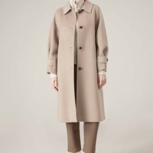 [캐리스노트] 라마 스탠카라 핸드메이드 롱 코트 베이지 CN4WHC906BE