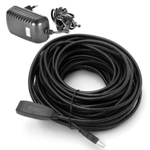 리피터연장케이블 USB2.0 20M 연장선 5V 3A 어답터포함